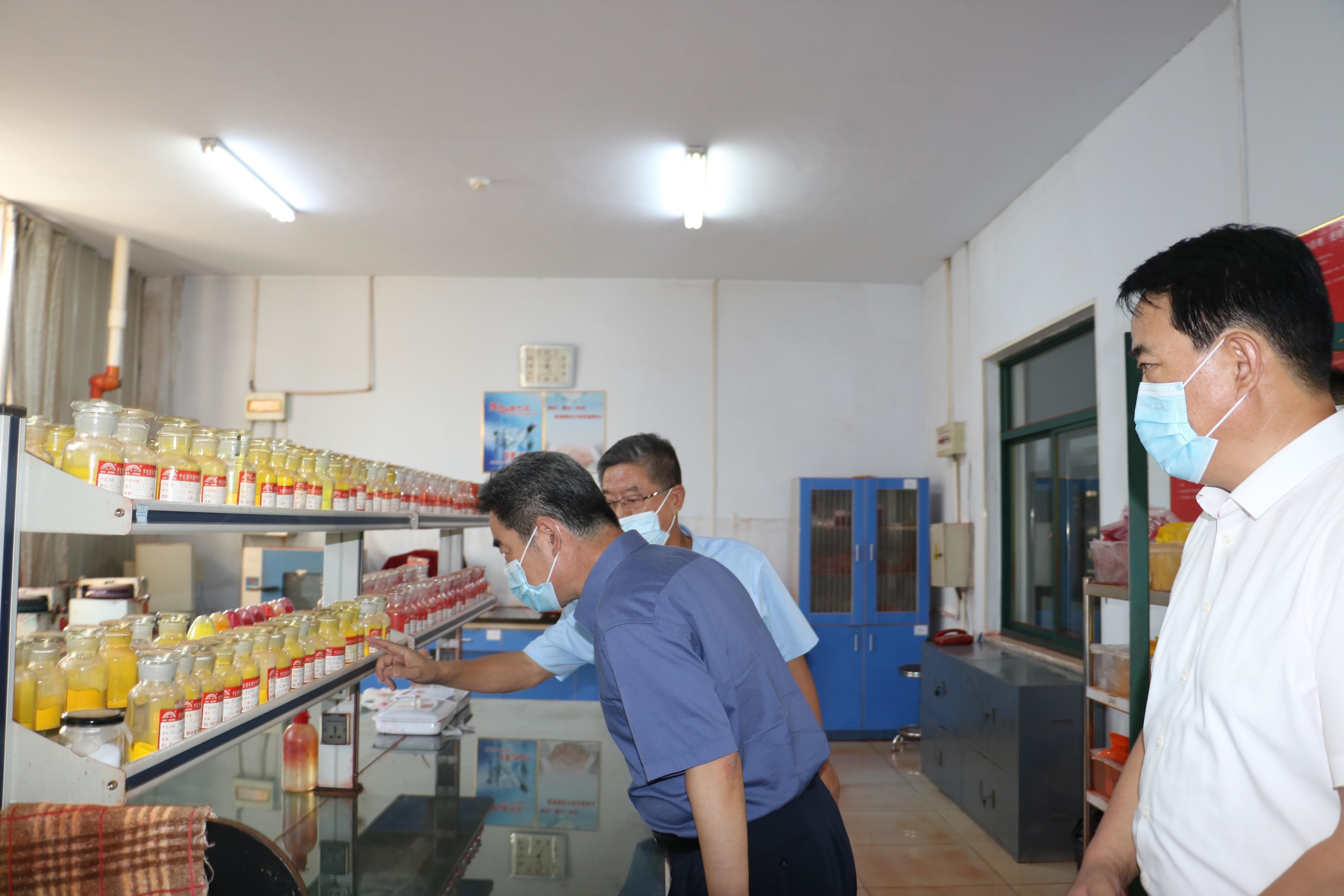 德州市委副书记苑衍刚莅临宅男在线视频网颜料参观调研